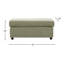Repose-pieds rembourré Roundhill Furniture Wilson, vert olive-131438726