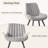 Modern Dining Chairs, 21.6"L*18.5"W*32.8"H, Tech Fabric Upholstery with Stylish Design, Sofa-Level Cushioning, Pet-Friendly, Durable Scratch Resistant, for Kitchen, Dining Room or Home Office-16849742-32018532