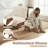 Accent Chair with Ottoman – Modern Corduroy Chair Set with Adjustable Backrest and Footrest, Comfortable Reading Chair for Living Room, Bedroom, or Guestroom, Beige-56412964