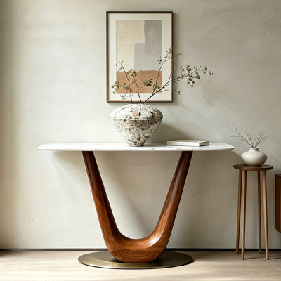 Italian Minimalist Entryway Console Table