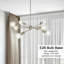 Luminaire suspendu lustre spoutnik 8 lumières Nichole-1463112107