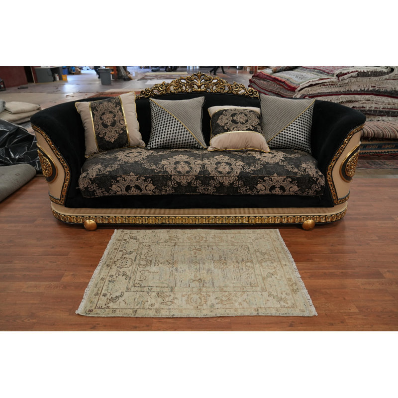 Tapis teint sur terre Oushak 3 x 4