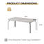 Table basse d'extérieur 39 po