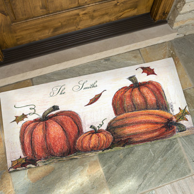 Autumn Pumpkin Patch Personalized Doormat