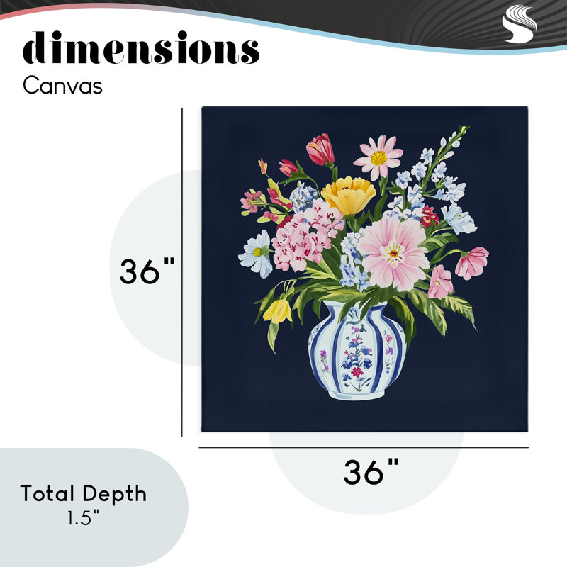 Toile de printemps Spring Elegance, par Yen, H 36 po x l 36 po