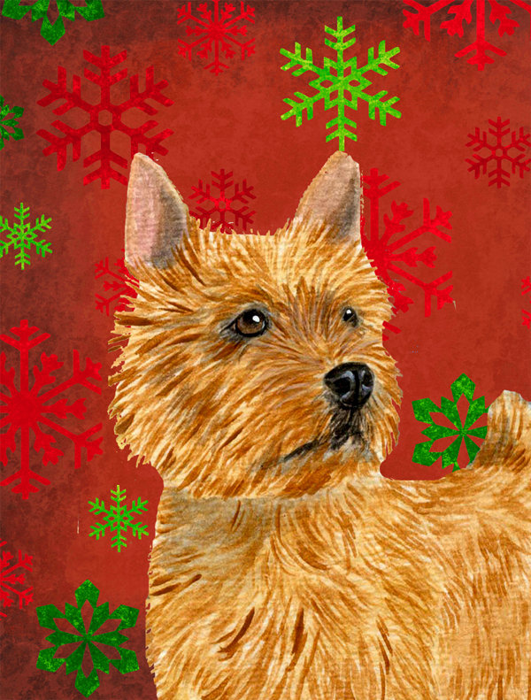 Drapeau rouge et vert Vart, Norwich terrier (roux)