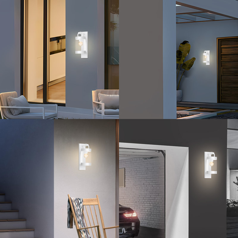 Magliana Aluminum LED Wall Light, White