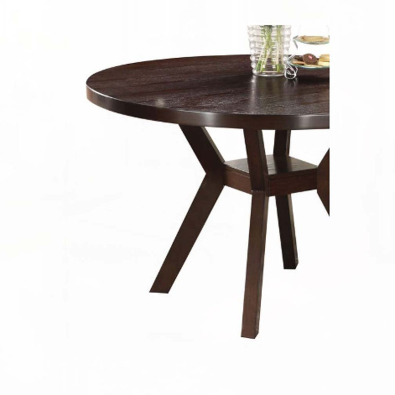 Wood Top Dining Table With Cross Base