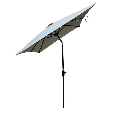 Clymer 108 " W Rectangular Tilt and Adjustable Height Market Umbrella with Crank Lift