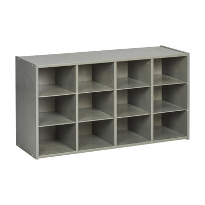 ECR4Kids Streamline 12 Cubby Tray Storage Cabinet, 3x4, Classroom Furniture
