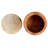 Round Acacia Wood Container with Marble Lid