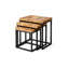 Jerie Solid Wood Top 3-Piece Nesting Tables