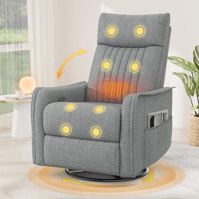 67cm Wide Lift Assist Home Theatre Recliner with Massager