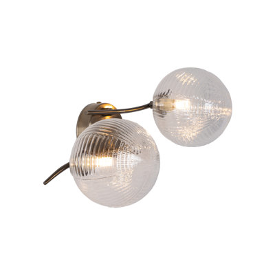 Glass Semi Flush Mount