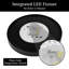 Luminaire à cloison utilitaire 9 pouces à DEL noir, lentille en résine résistante aux rayons UV, 120V Triac à intensité variable, 800 lumens, CCT, blanc réglable, 3000K / 4000K / 5000K