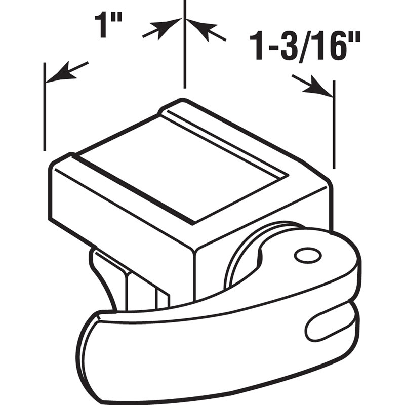 Prime-Line Sliding Window Lock for Vinyl Windows  Easy Installation to Keep Windows Securely Closed  Diecast Construction, White