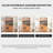 33.46"Solid Wood Pine Brown Sideboard