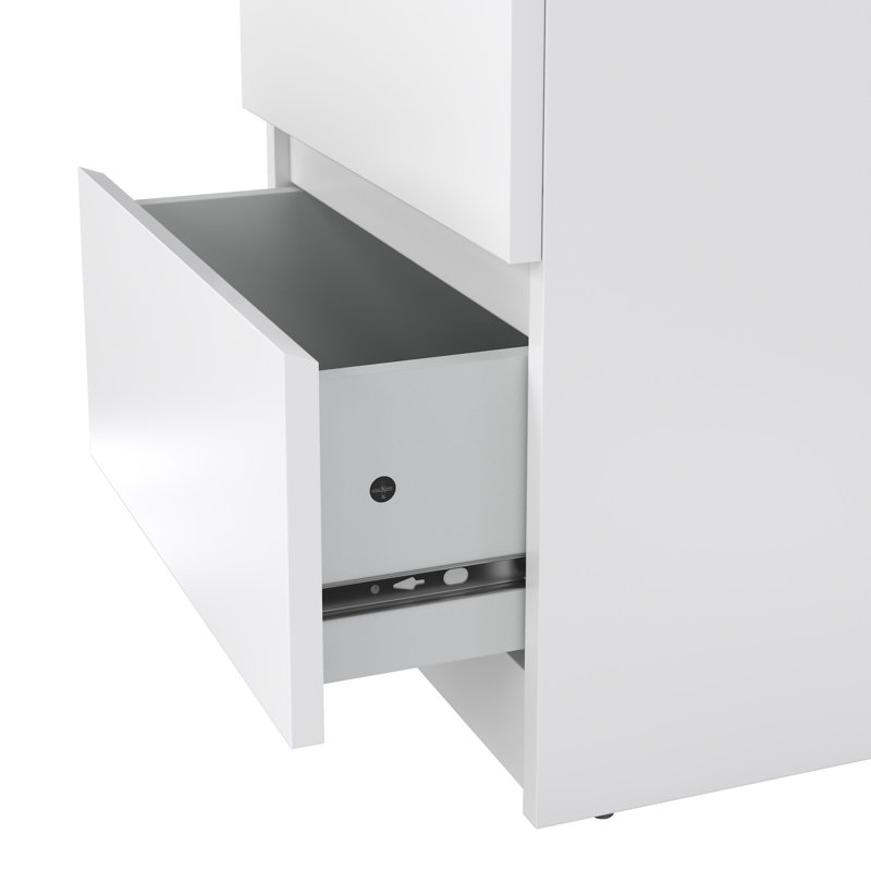 Jada 2 - Drawer Nightstand, White High Gloss