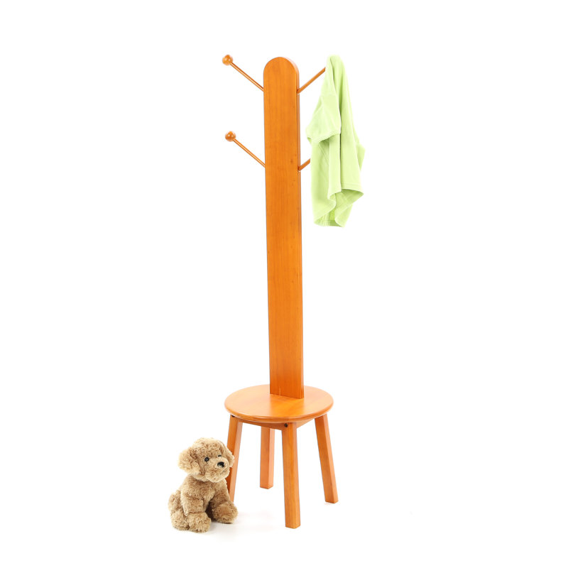 Rangement à vêtements avec tabouret, Miel