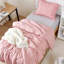 Ensemble de housse de couette et insert rose en microfibre 4 pièces-1579696446
