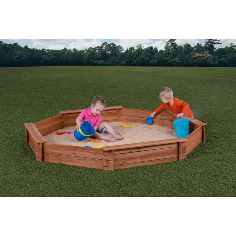 Creative Cedar 18'' x 9'' Octagon Sandbox