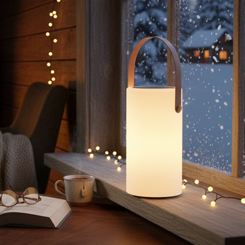 Lampe de table solaire à énergie solaire - Lanterne portable à DEL avec 8 couleurs RVB, résistant à l'eau IP44