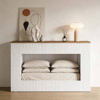 Console d'entrée moderne avec rangement spacieux et fabrication durable, parfaite pour la décoration contemporaine