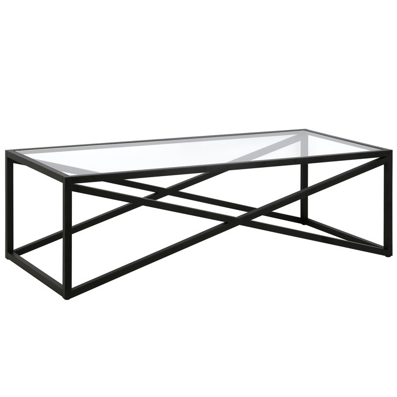 Table basse Calix, Bronze noirci, L 54 po x P 24 po x H 17 po