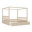 Lit à baldaquin en bois avec tiroirs de rangement intégrés-1219839471-1219839466