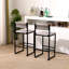 Ensemble de 2 tabourets de bar tissés à la main avec tabourets de bar à hauteur de comptoir pour la cuisine, la maison et le bureau-850153588