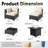  𝗣𝗿𝗲-𝗔𝘀𝘀𝗲𝗺𝗯𝗹𝗲𝗱 𝗖𝗵𝗮𝗶𝗿𝘀, 4-Person Patio Furniture Set Rattan Outdoor Sectional Conversation Sofa Seating Group With Propane Fire Pit Table-42595423-42595411