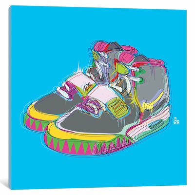 Nike Air Yeezy 2's' Graphic Art on Wrapped Canvas -  East Urban Home, ESTN7091 40497326