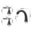 Roman Tub Faucet, Gooseneck Bath Tubs Faucets Set with 2 Handles, Roman Tub Faucets Deck Mount for Baby Care, Adult Bathing, 3 Hole Waterfall Bathtub Faucet, Bronze, High Arc Spout Design