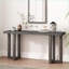 Table basse géométrique avec pieds en pin massif Plateau en panneau de fibres à densité moyenne en placage de pin - polyvalent pour le salon / couloir, facile à assembler et amp; Stable-383117615-383117613
