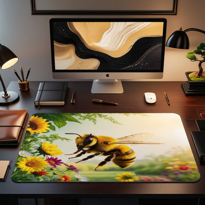 Polyester Desk Pad, 14.4x12.1