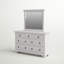 Commode 7 tiroirs avec miroir Alauna-1230046682