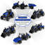 24V Kids Ride On Tractor, Excavator & Bulldozer w / Trailer, Digger, Shovel Bucket, télécommande, lumières DEL, musique