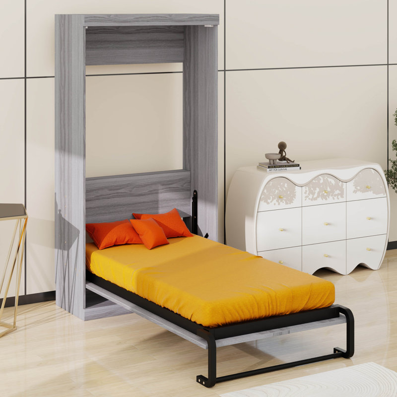 Lit escamotable vertical escamotable peu encombrant, Lit simple