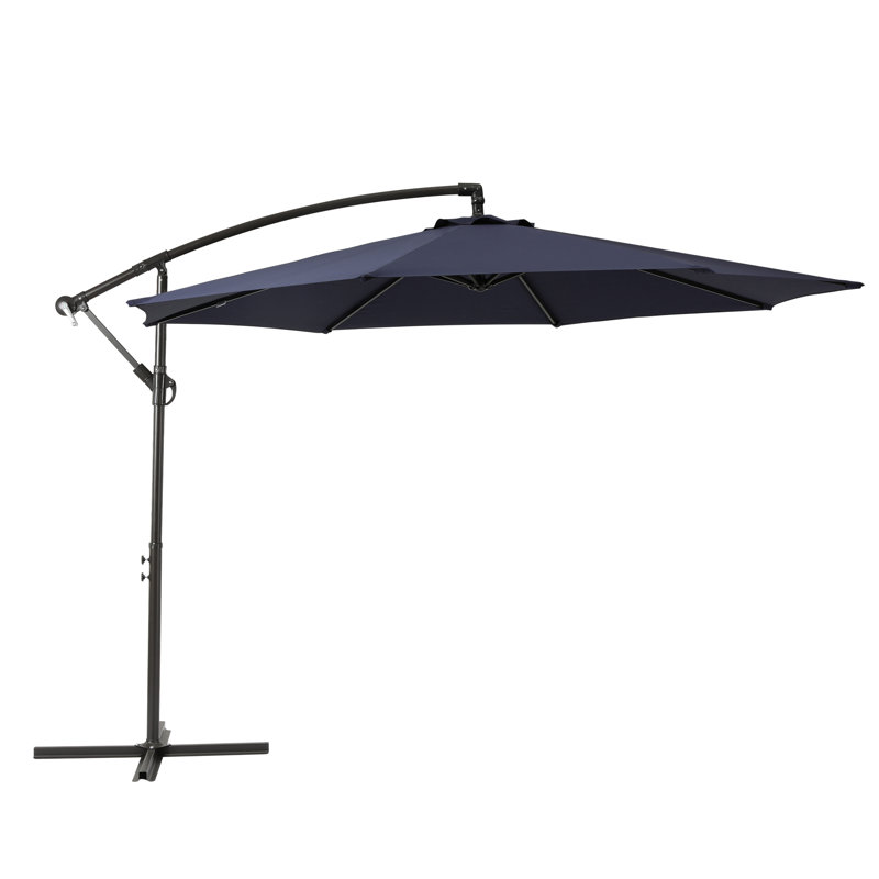 Parasol déporté de 10 pi Hartt, Bleu marine