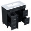 Armoire de meuble-lavabo simple 36 po avec lavabo 36 po et 3 tiroirs