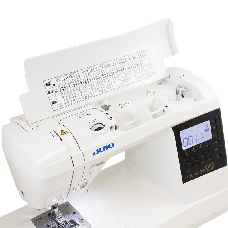 Juki HZL-G120 Computerized Sewing & Quilting Machine, White/Black