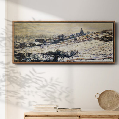 «Winter at Giverny», 1885 - Toile encadrée