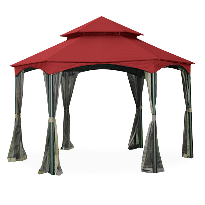 Auvent de remplacement pour abri de jardin, Cinabre, Tissu Riplock 350