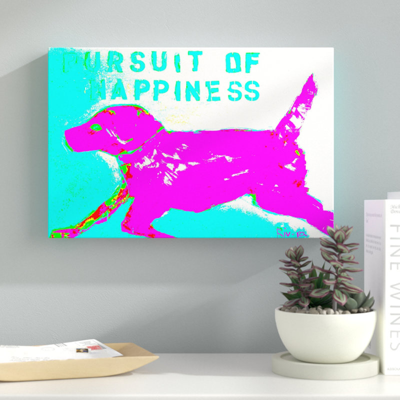"Funky Pursuit of Happiness", reproduction sur toile tendue, H 12 po x l 18 po x P 1,5 po