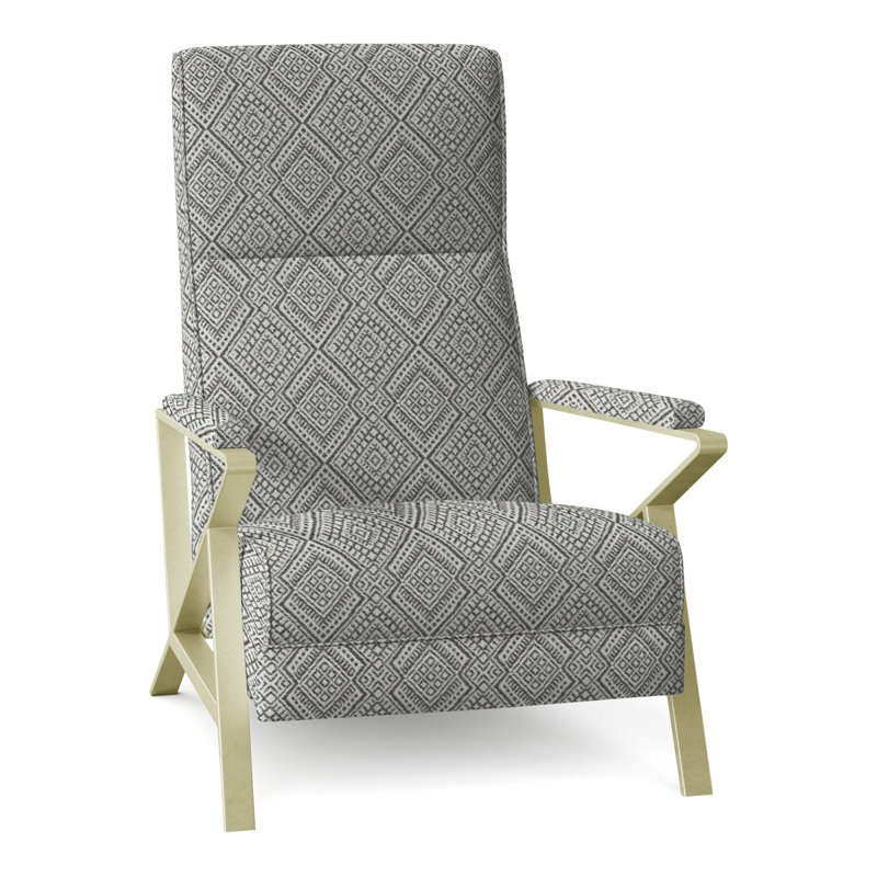 Infinity 28.25" Wide Manual Standard Recliner, Brushed Brass, Perigold Iguazu Platinum
