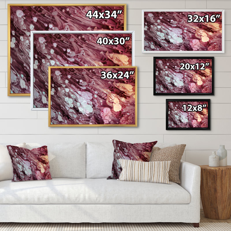 Art mural moderne sur toile Luxury Luxury, H 12 po x l 20 po, Toile avec cadre flottant or
