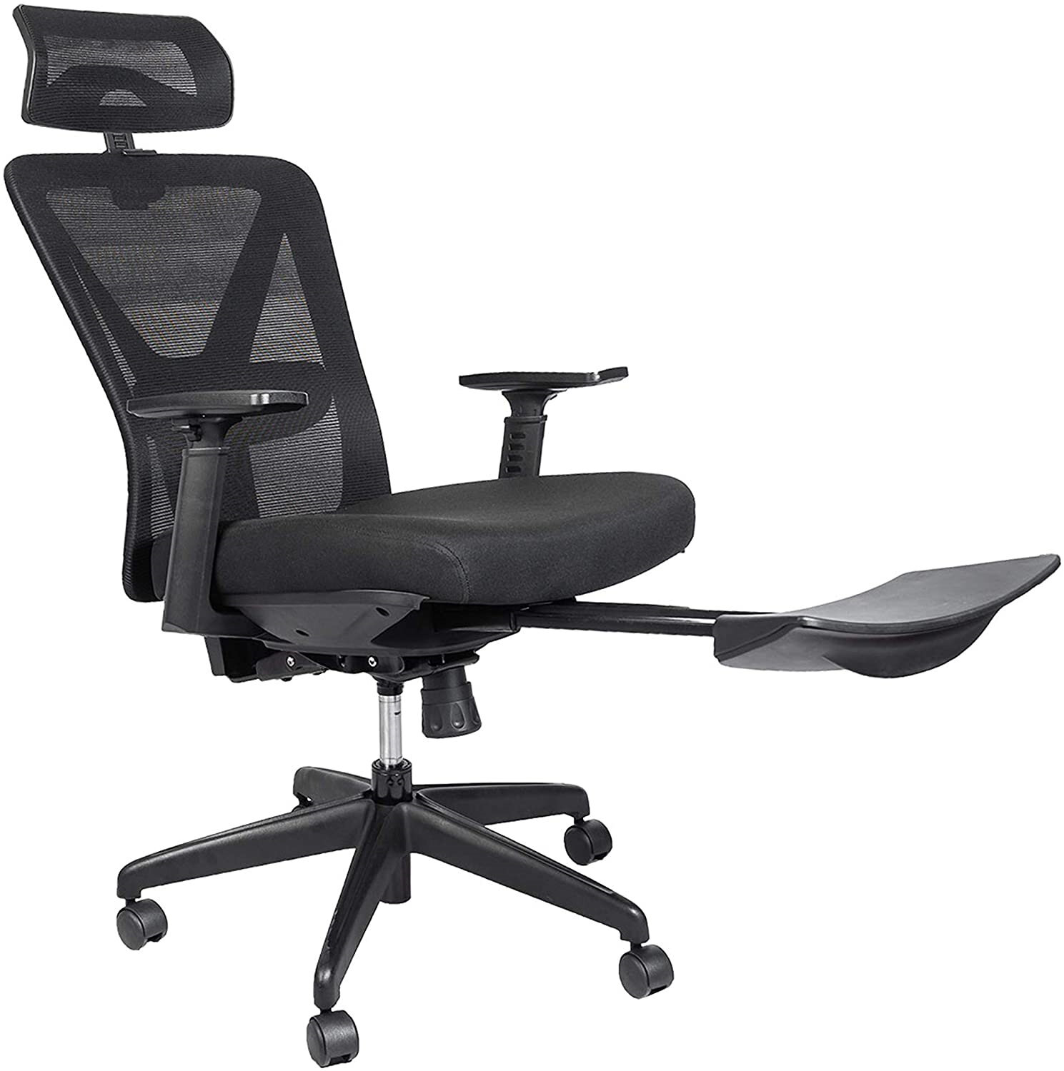 Reclining office chair online with headrest