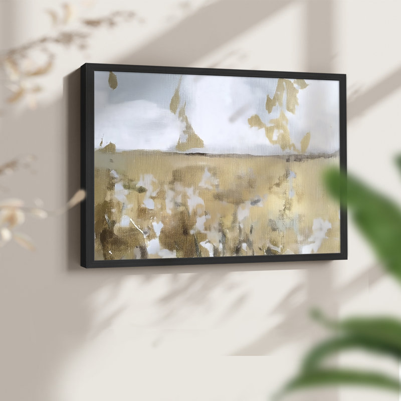 Landscape Series-XIII -Framed Print - Restickable, H 11 po x l 14 po, Noir