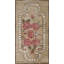 Antique American Small Size European Influenced Floral Inlay Pattern Hooked Rug