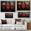 «Cintya Red African Masks I», reproduction sur toile-1403305004-1403305005